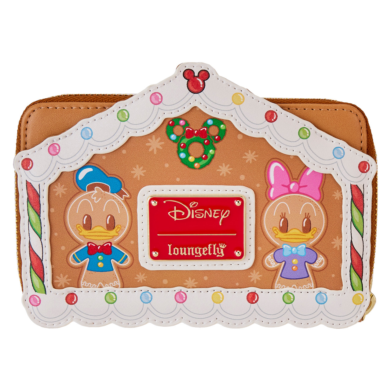 Loungefly Disney Mickey And Friends Gingerbread House Zip Around