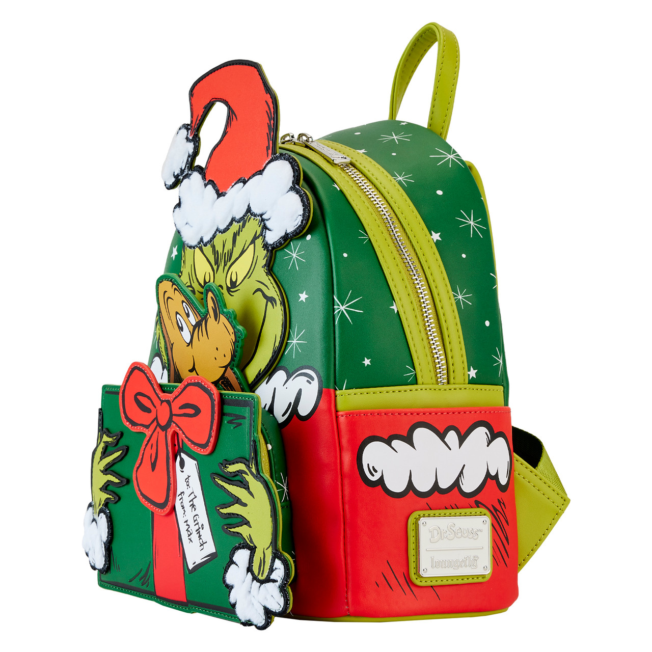 Loungefly Dr Seuss Grinch Santa Cosplay Mini Backpack