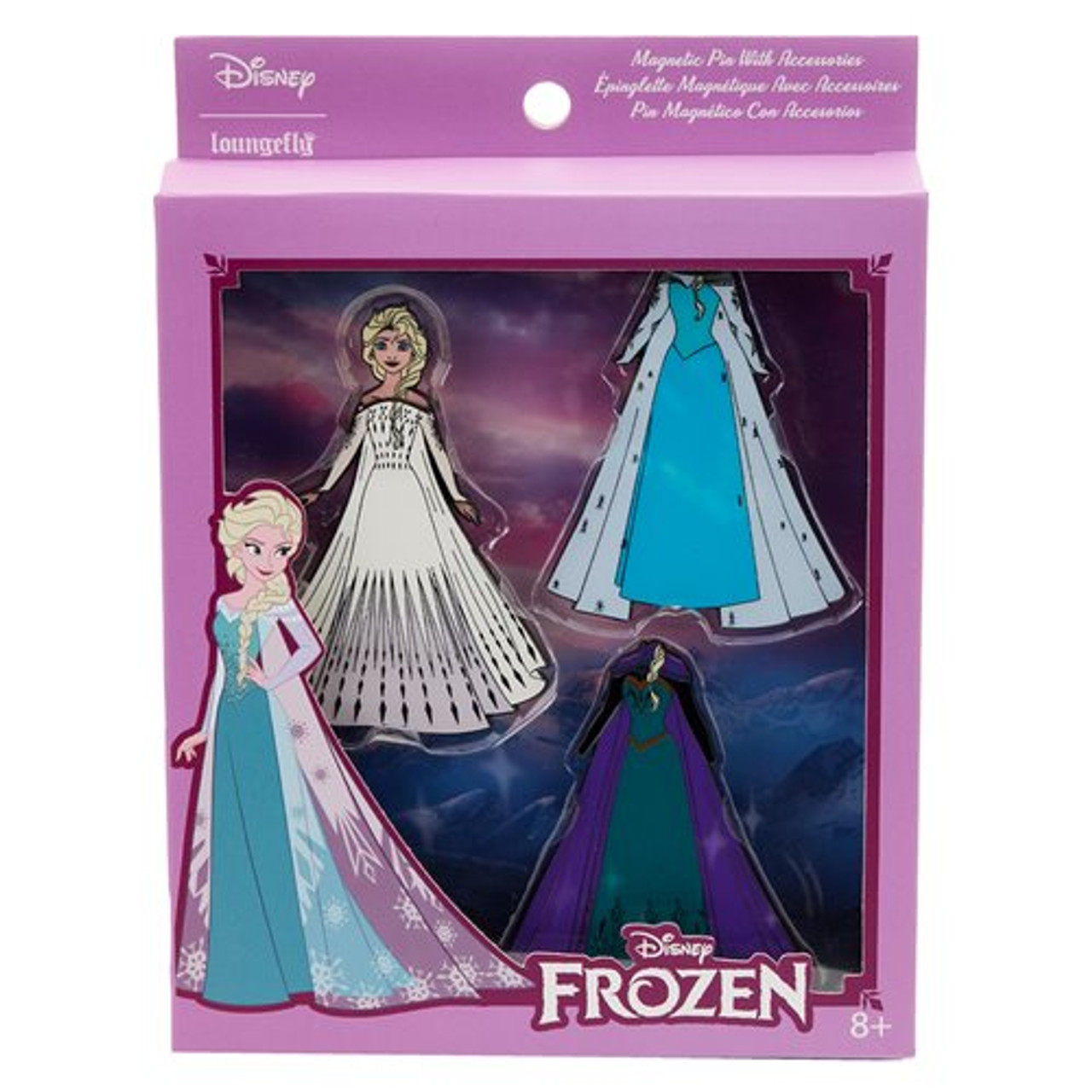 Frozen Elsa Paper Doll Magnetic Pin Set - Comic Spot
