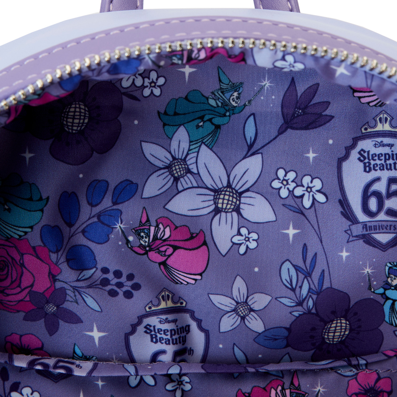 Loungefly Sleeping Beauty 65th Anniversary Floral Scene Mini  display picture 2