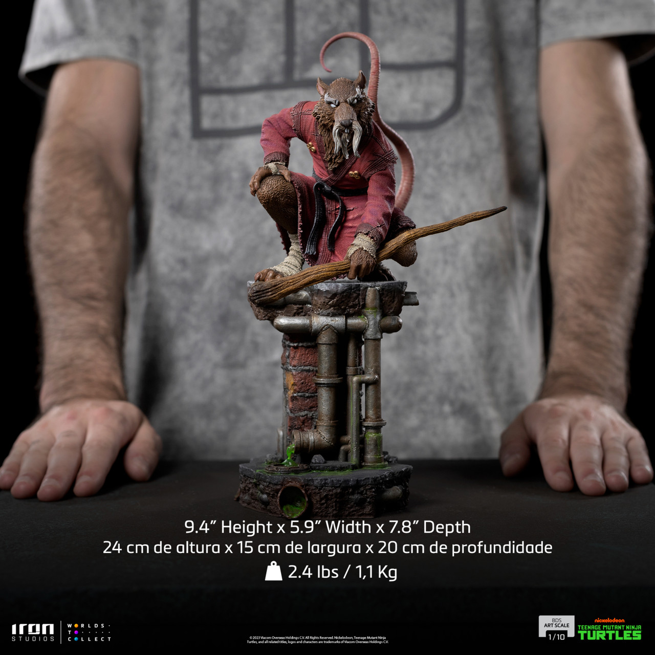TMNT Iron ビバップ 1/10 スタチュー フィギュア Bebop - Teenage Mutant Ninja Turtles - BDS Art Scale 1/10