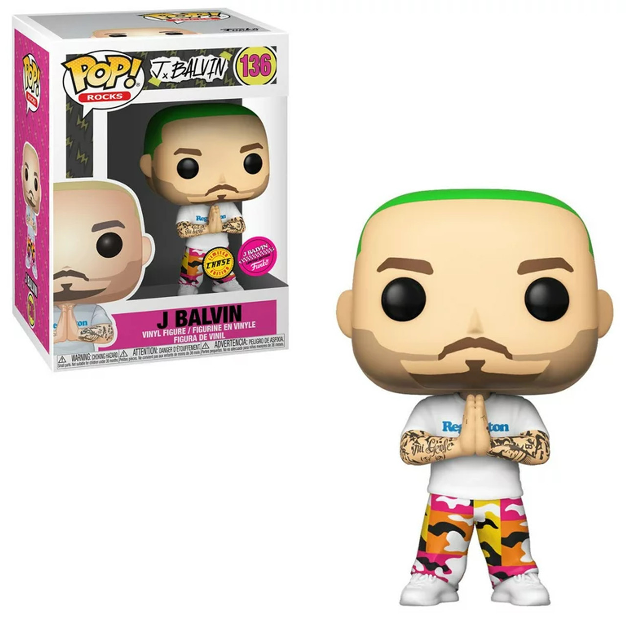 POP! Rocks J Balvin (Green Hair) Exclusive #136 [CHASE