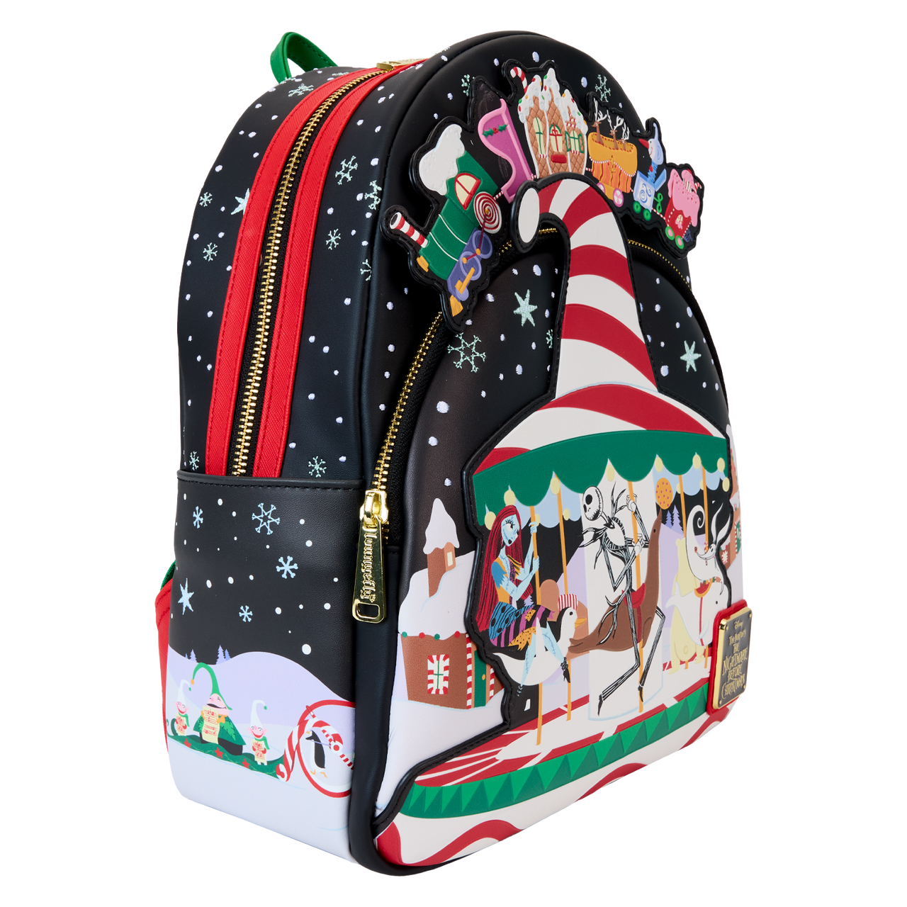 Loungefly Disney NBC Journey To Christmas Town Mini Backpack