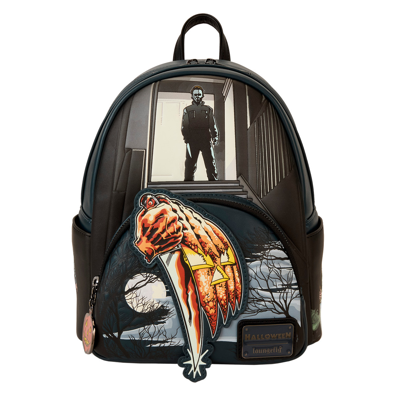 ☆Disney限定Loungefly Halloweenチェック柄ミニBackpack 96839 (1).jpg