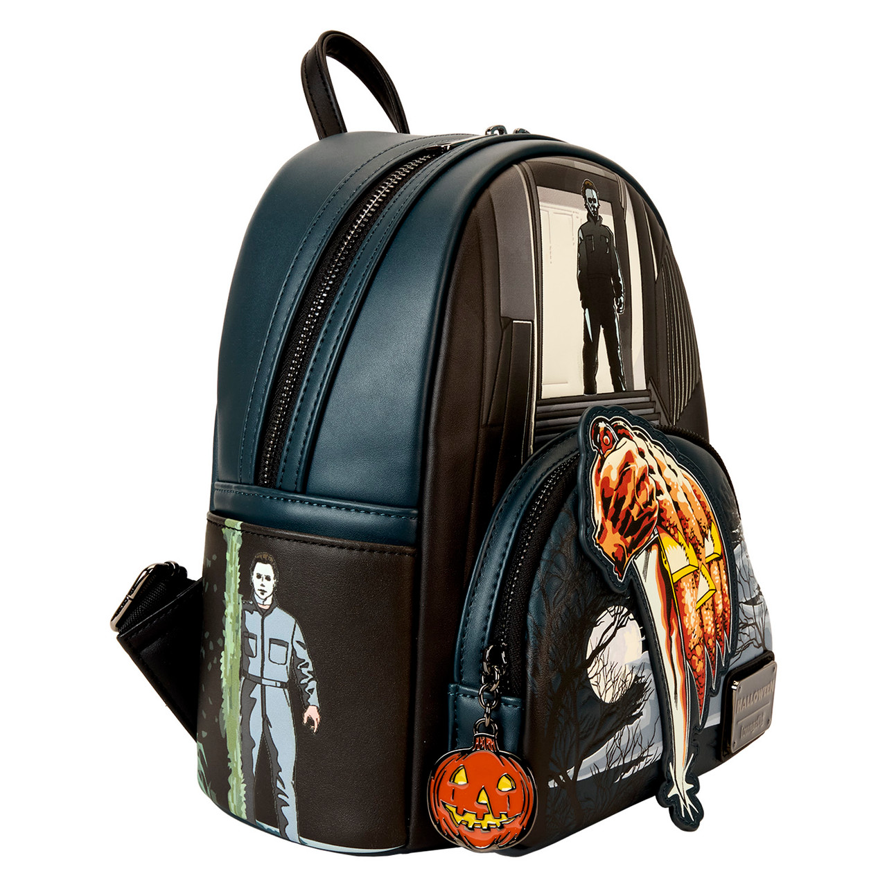 Halloween Michael Myers Jack-O'-Lantern Glow Mini Backpack