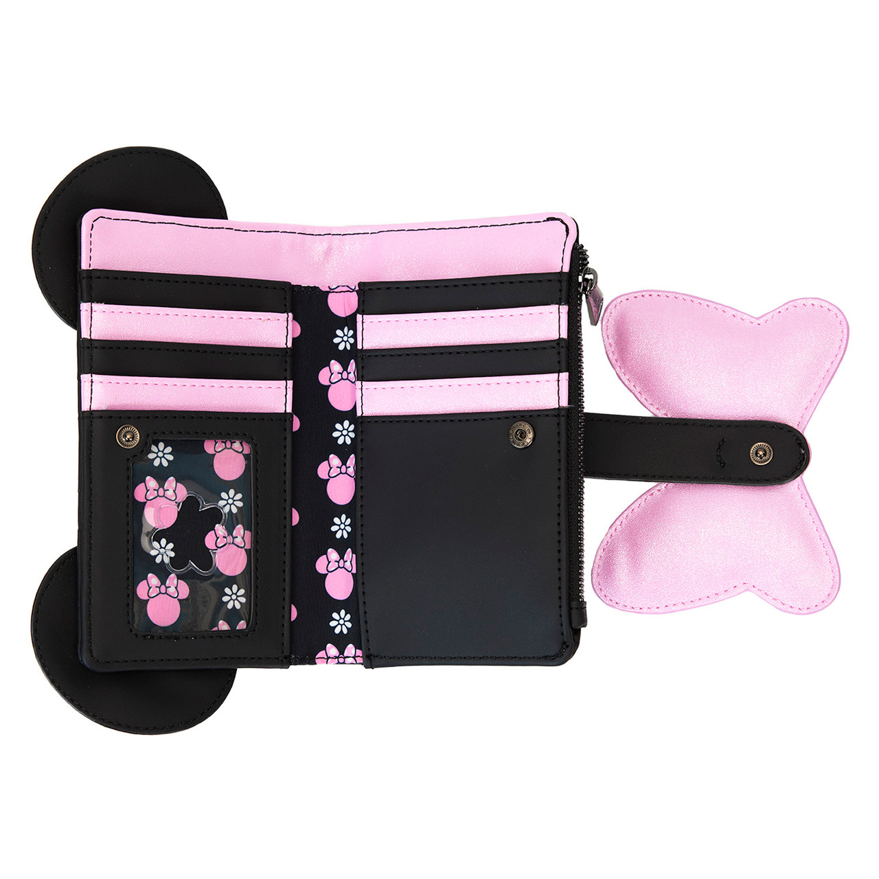 Loungefly Disney Minnie Floral Rock The Dots Flap Wallet