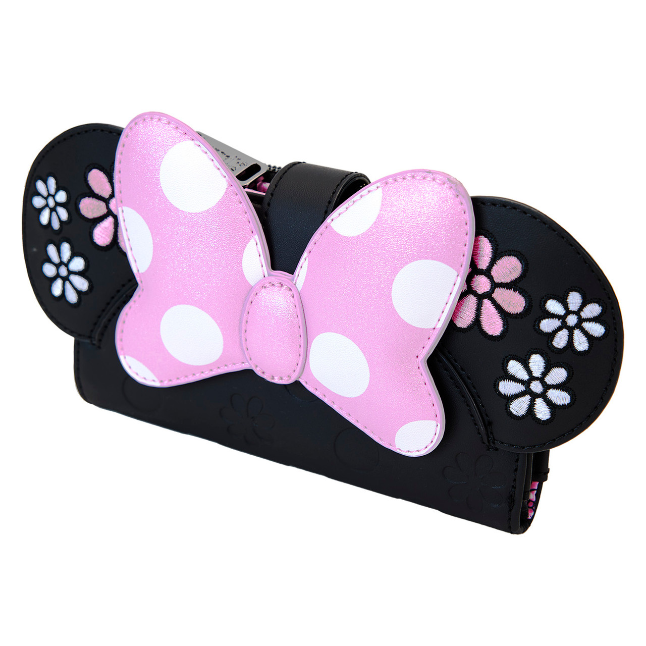 【Loungefly】Disney ミニーちゃん ドット フラップウォレット Loungefly Disney Minnie Floral Rock The Dots Flap Wallet
