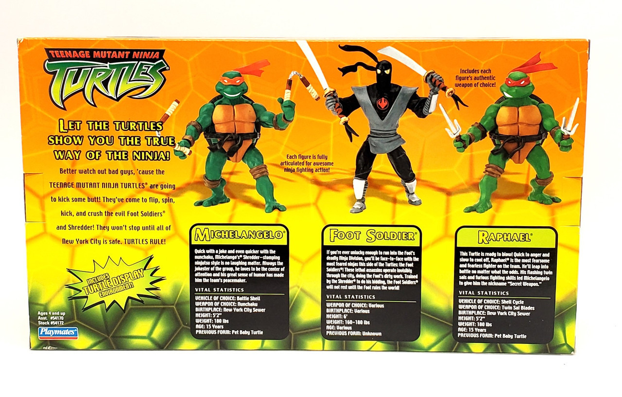 Playmates (2002) FOX TMNT Turtle Takedown Action Figure Box Set