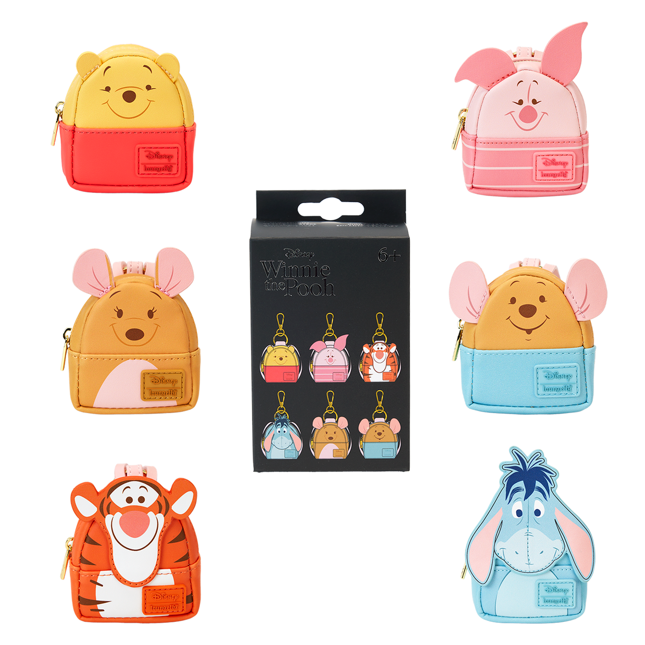 Winnie The Pooh 3 Piece Gift Set Box Mini Backpack ID Card Wallet Keychain New Winnie the Pooh Exclusive Classic Bedtime Plush Cosplay Mini  main image 3