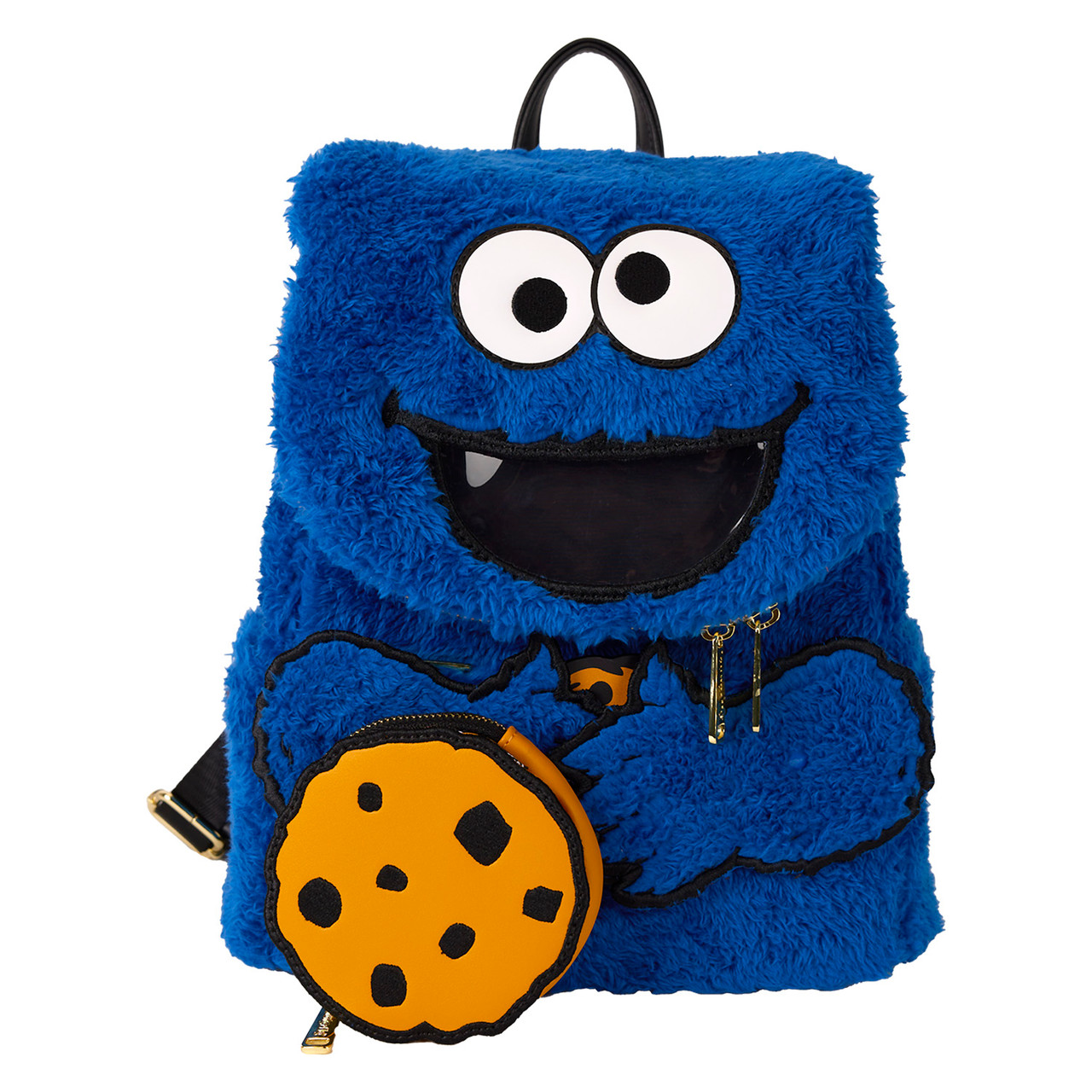 s*h様 coogi バッグ　オーストラリア製　ぬいぐるみ Loungefly Sesame Street Cookie Monster Plush Cosplay Mini Backpack