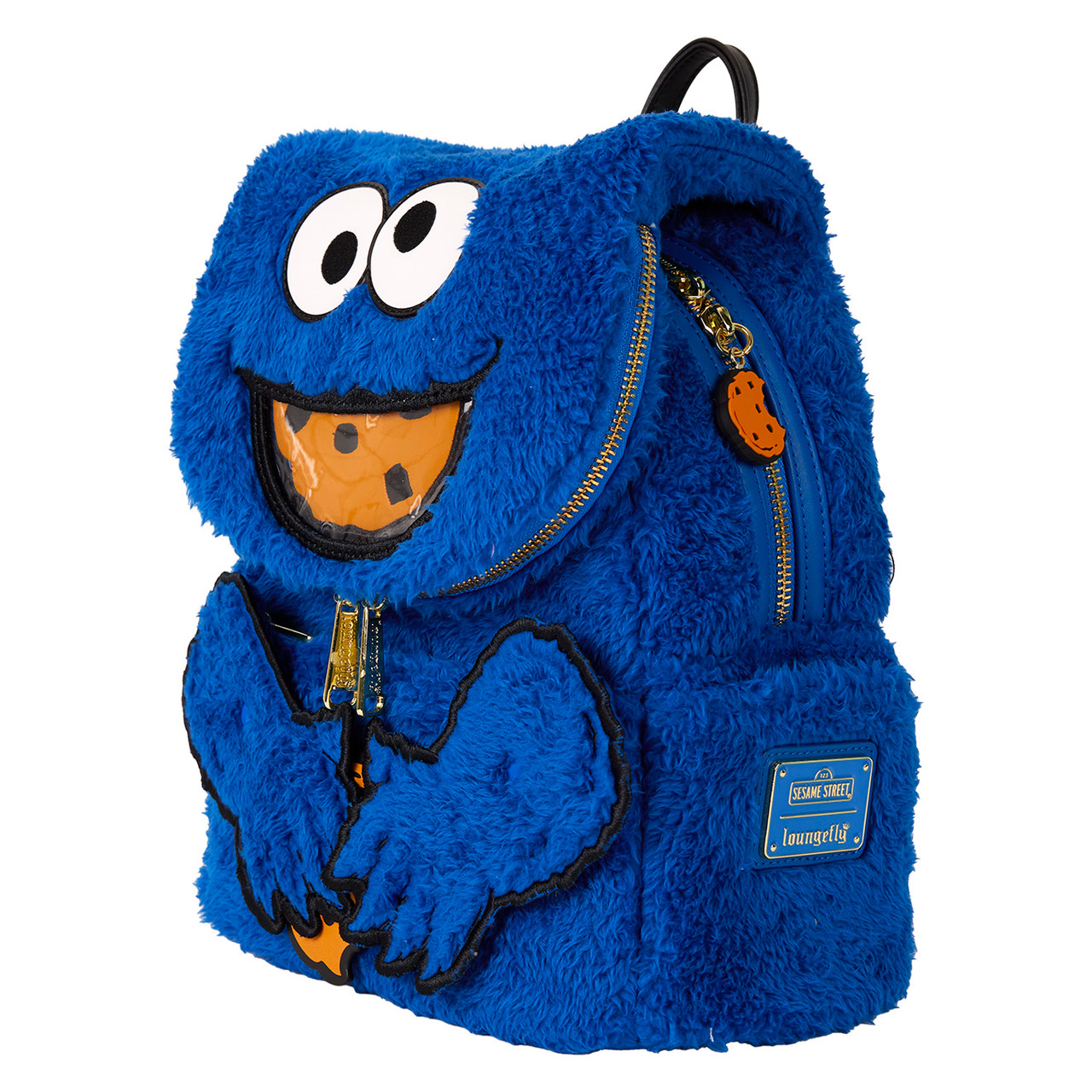 Loungefly Sesame Street Cookie Monster Plush Cosplay Mini Backpack