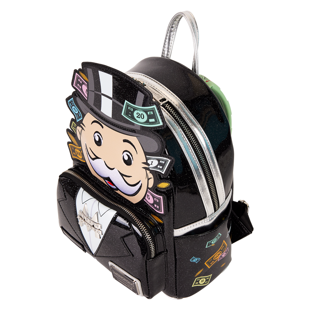 Monopoly 90th Anniversary Pennybags Glitter Cosplay Mini Backpack