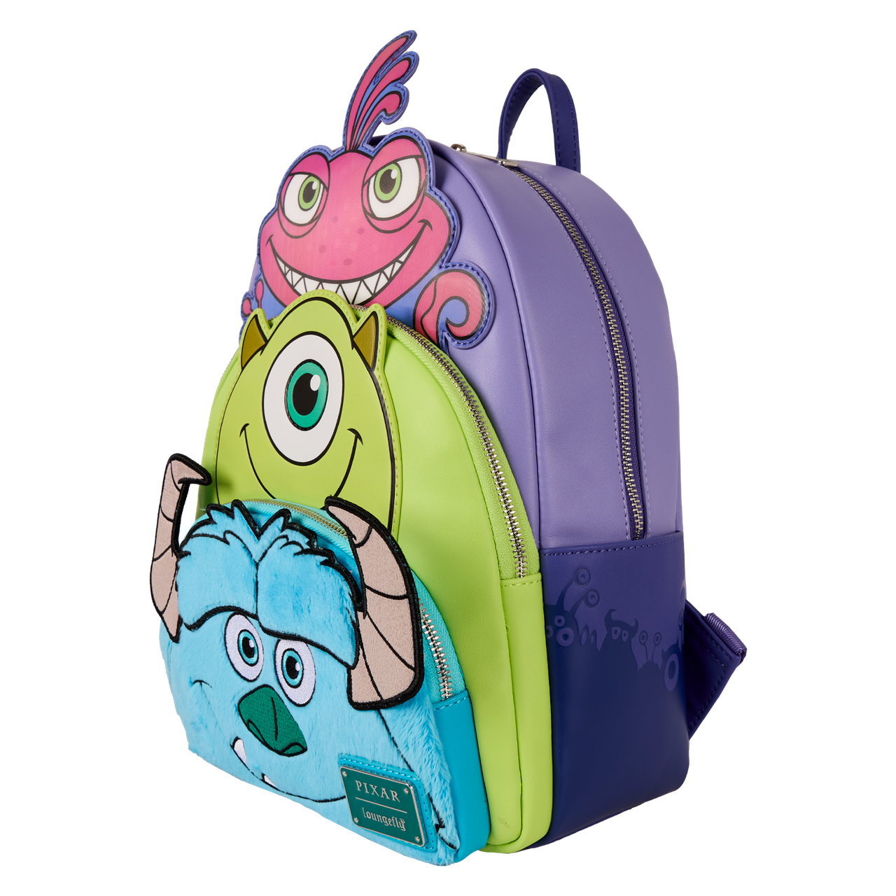 Monsters Inc. Mike, Sulley, and Randall Triple Pocket Mini 