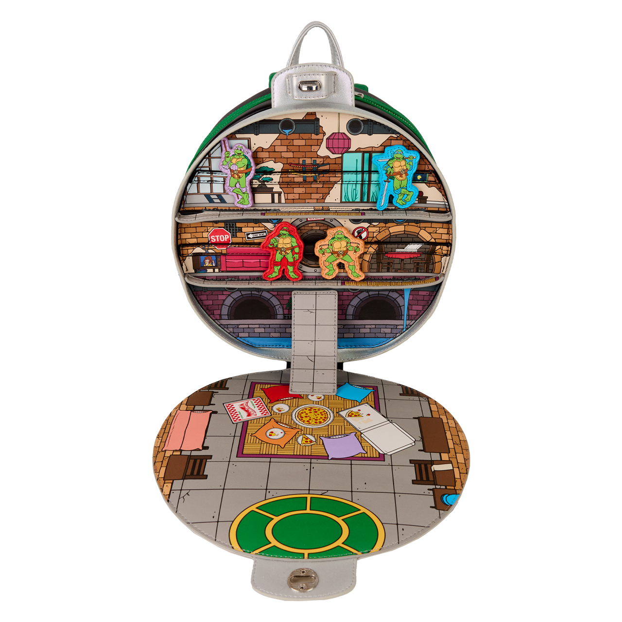 Loungefly Classic Teenage Mutant Ninja Turtles Lair Mini Backpack - Thumbnail 5