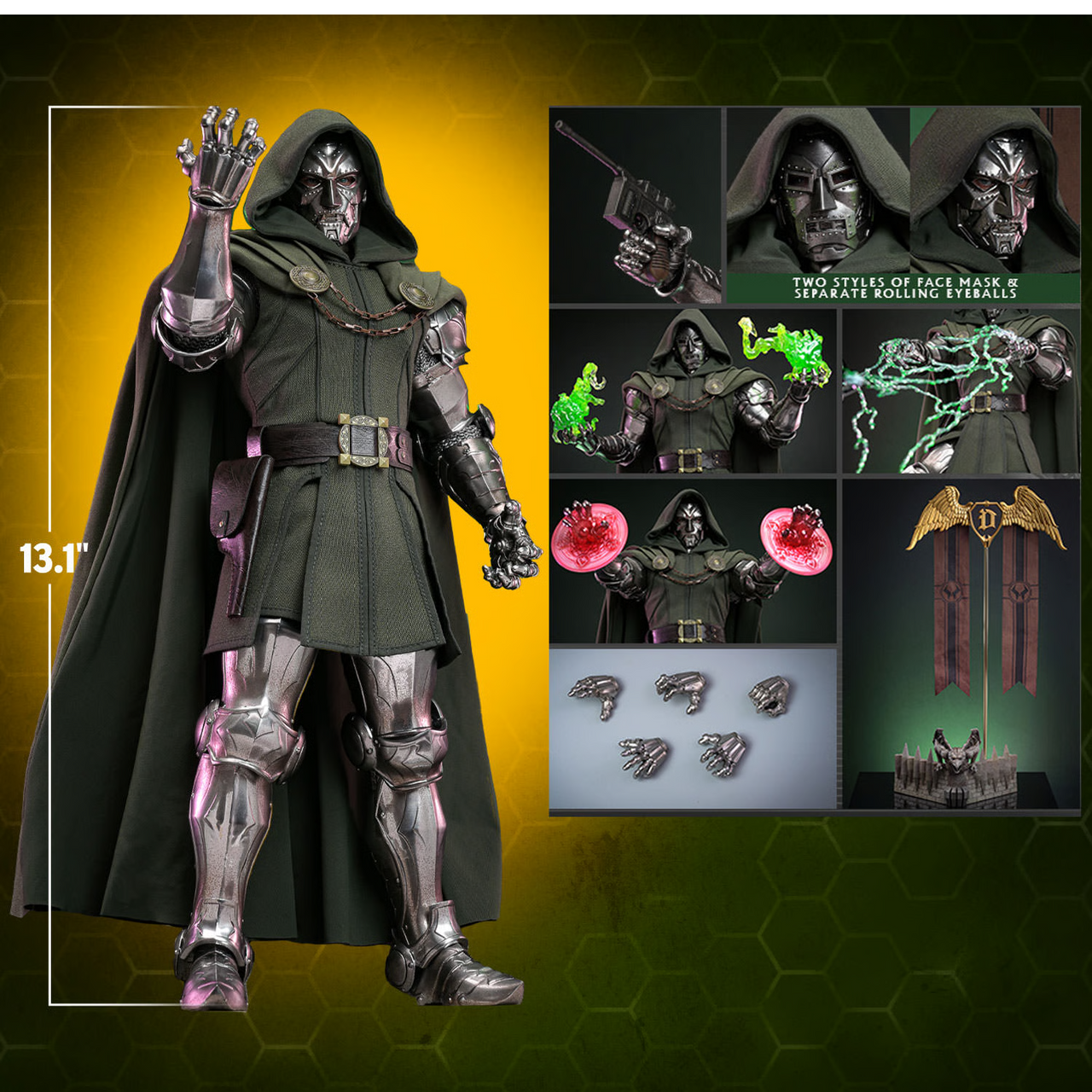 Hot Toys Doctor Doom 1/6 Scale Figure – Comic Masterpiece Series
