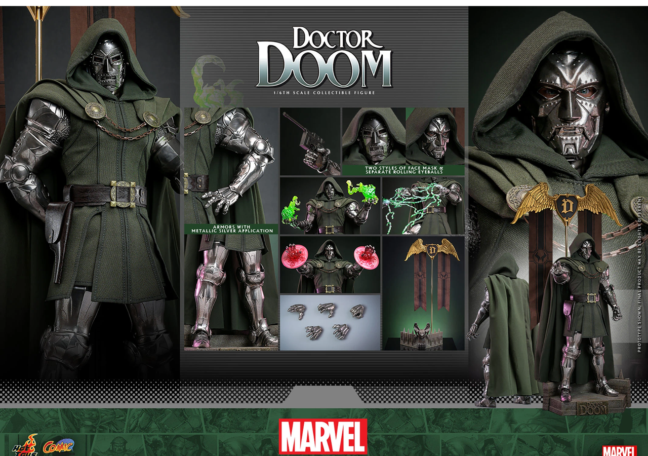 Hot Toys Doctor Doom 1/6 Scale Figure – Comic Masterpiece Series