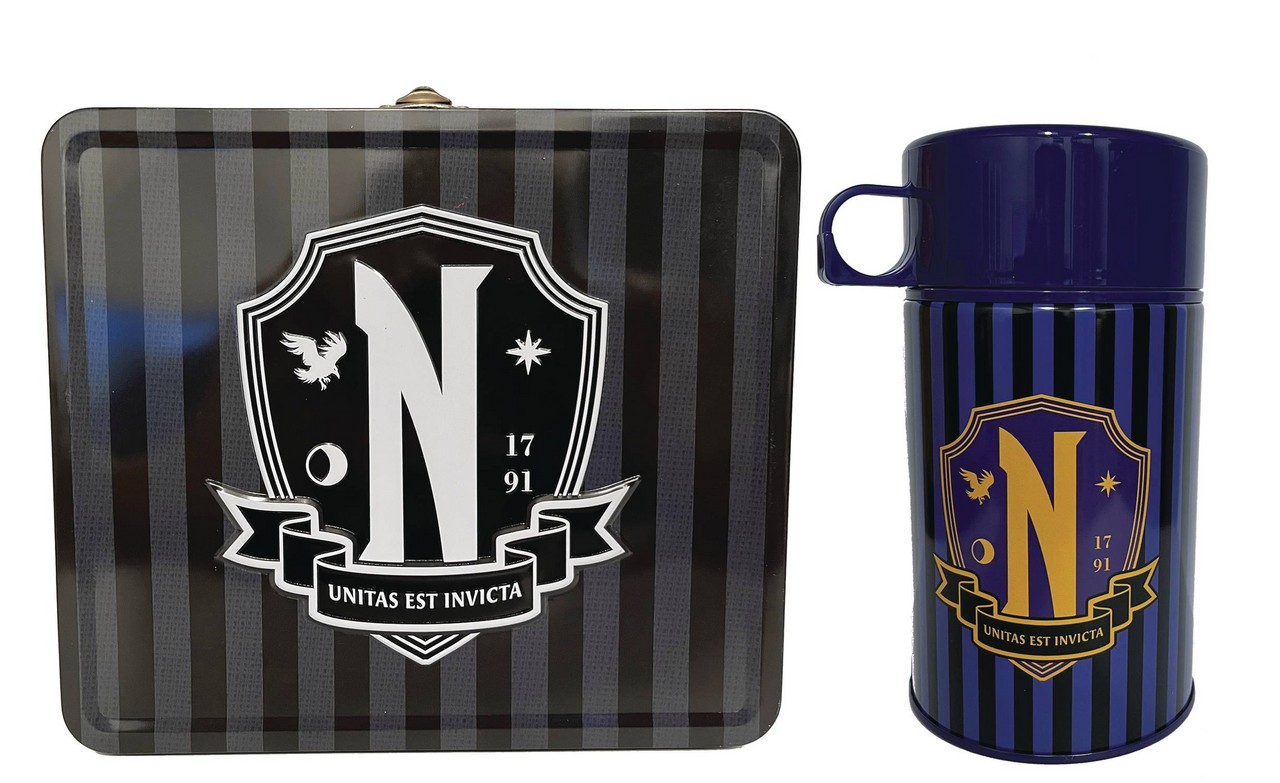 Vandor Tin Titans Wednesday Nevermore Lunchbox