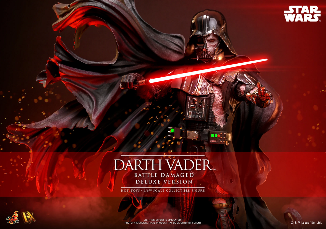 Hot Toys Star Wars Darth Vader Battle Damaged Deluxe Version 1/6