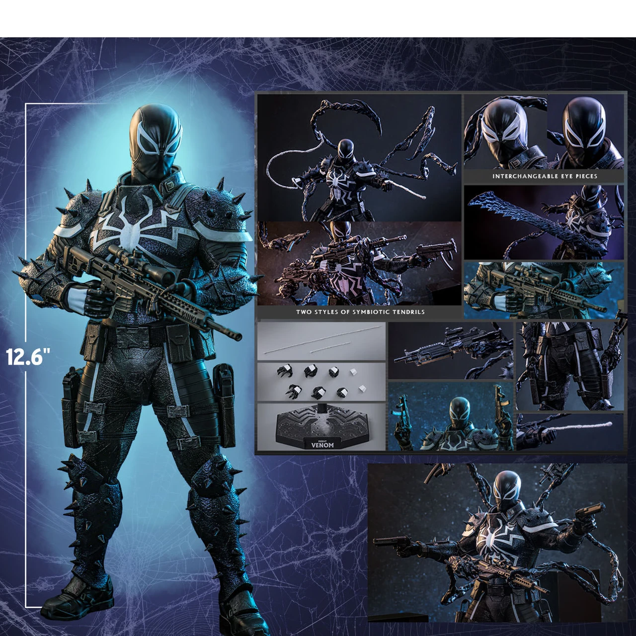 Hot Toys Marvel Comics Agent Venom 1/6 Scale Collectible Figure