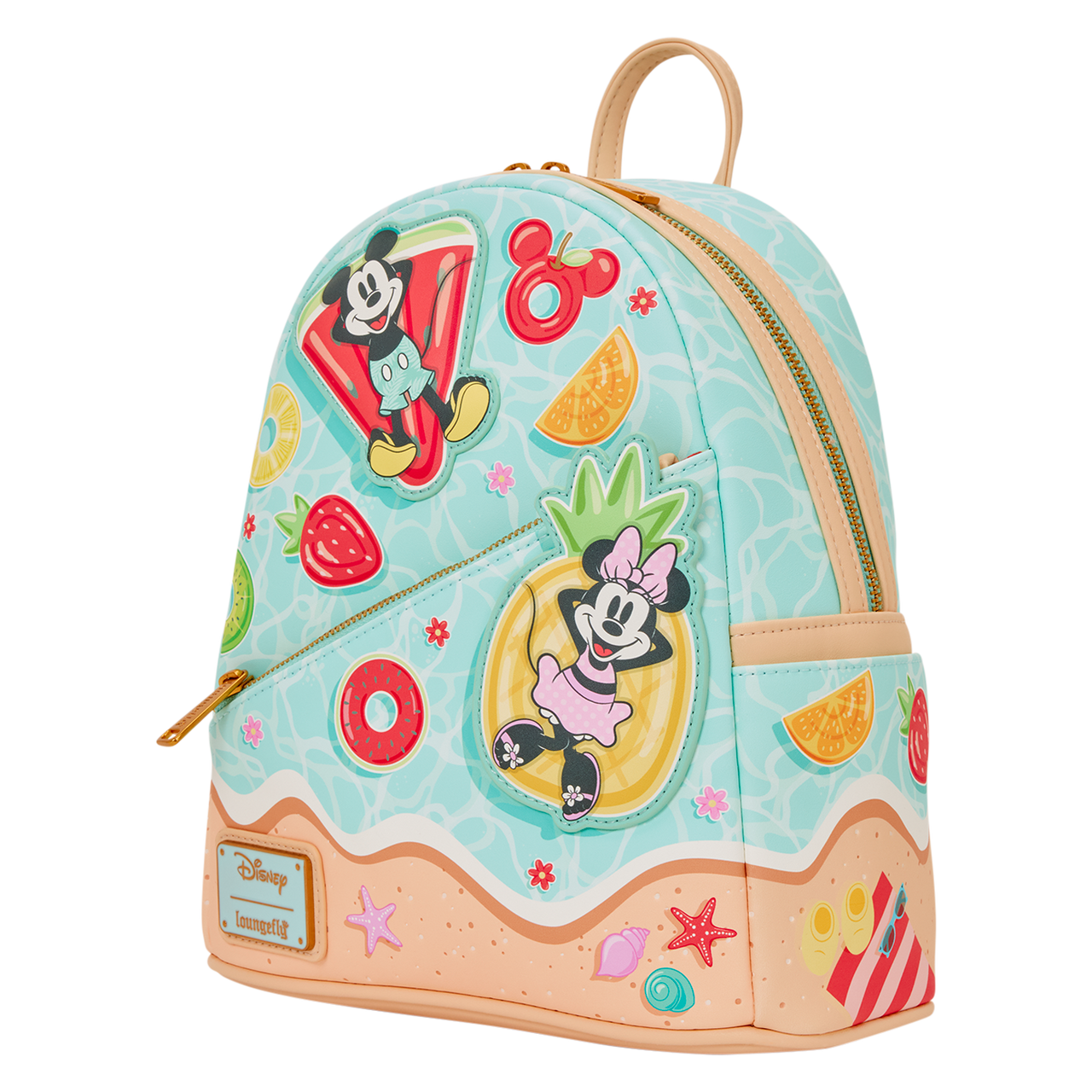 disney leather mini backpack Loungefly The Minnie Mouse Classic Series Backpack: Emerald Iridescent It has fabric straps that are great for putting pins on Loungefly Disney Minnie Mouse Tie-Dye