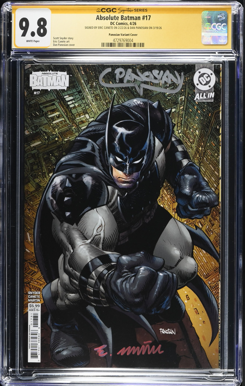 CGC Signature Series 9.8 Absolute Batman #17 Dan Panosian Variant