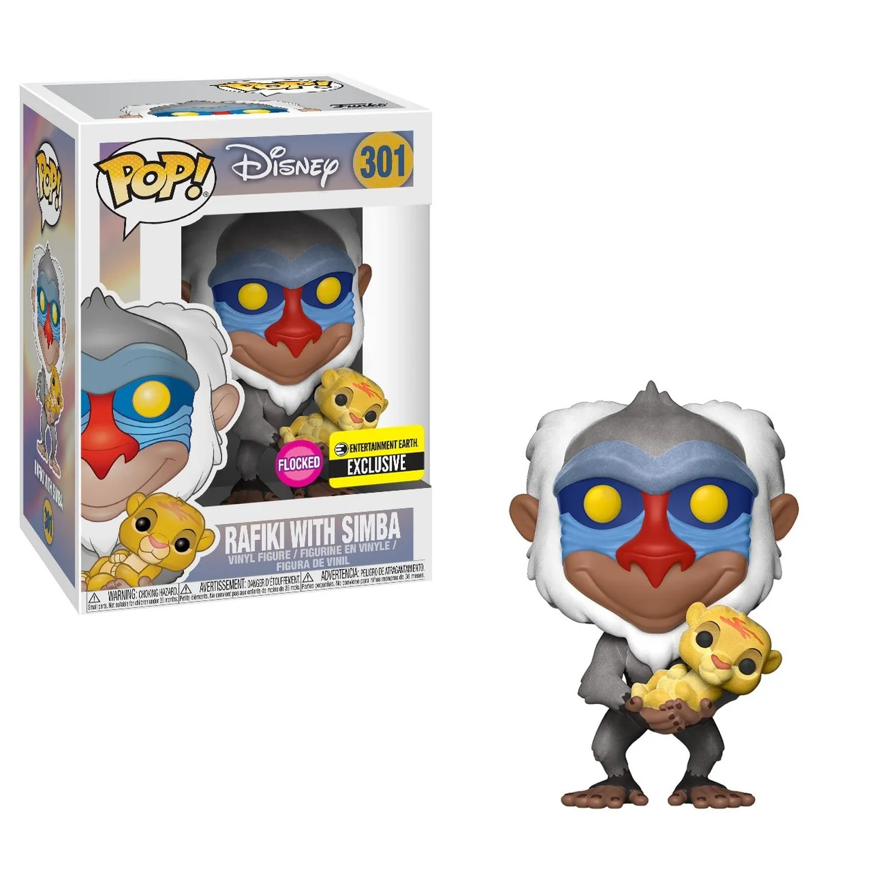 Rafiki with Simba #301 Flocked Funko Pop! EE Exclusive