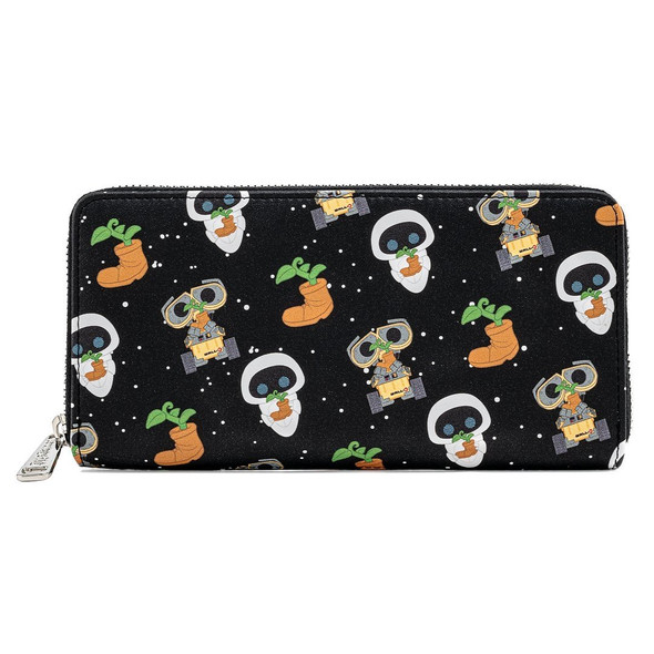 Pop by Loungefly Pixar Wall-E Eve Earth Day AOP Ziparound Wallet