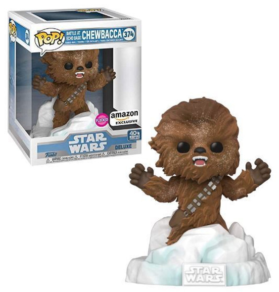 Pop! Deluxe Star Wars: Battle at Echo Base Series - Flocked Chewbacca Amazon