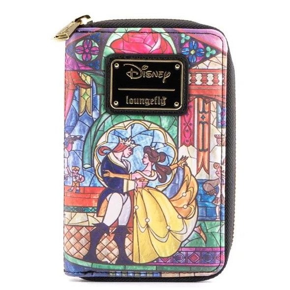 Loungefly Disney Princess Castle Series Belle Zip Around Wallet