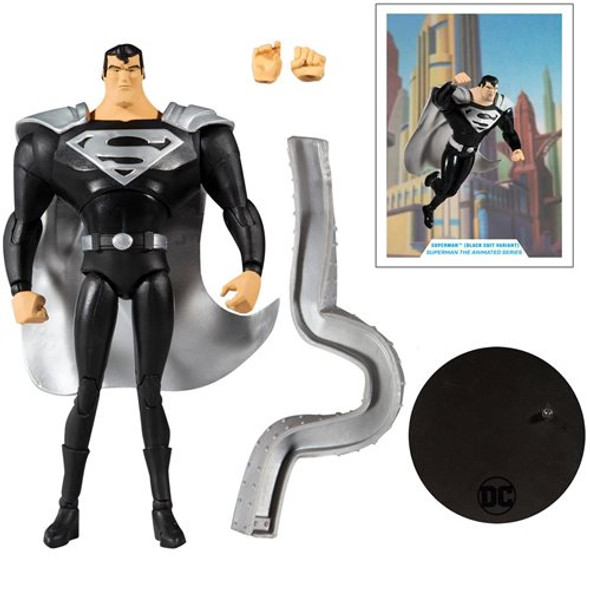 DC Multiverse Superman Black Suit Superman: The Animated Series Figure