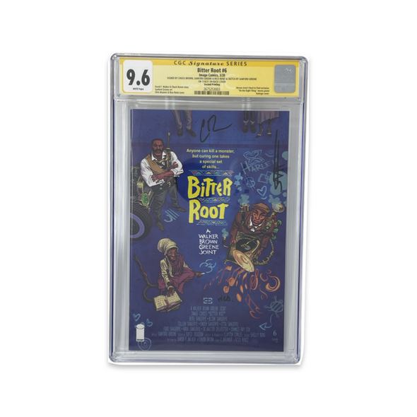 Bitter Root 6 2nd Print Do The Right Thing Variant Signature Series CGC 9.6  3x Signed & Remarked