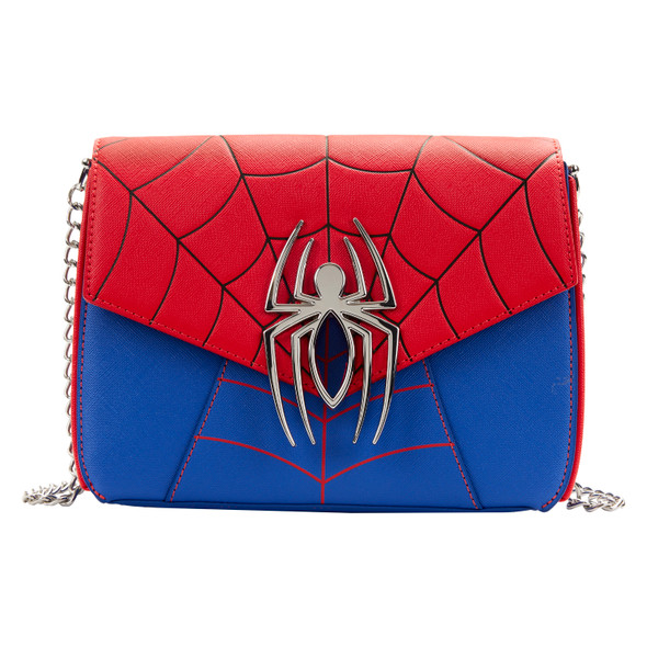Loungefly Marvel Spider Man Color Block Crossbody Bag