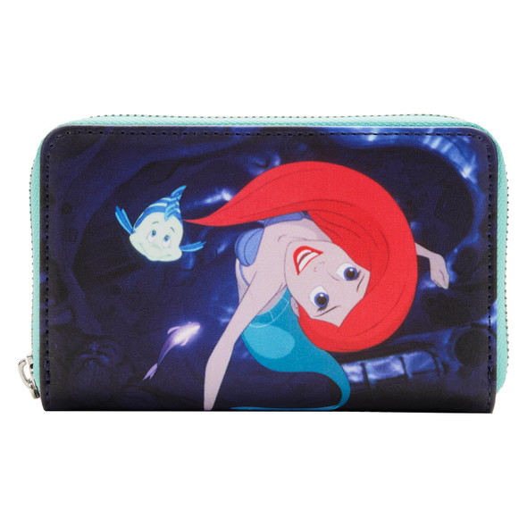 Loungefly Disney Little Mermaid Princess Scenes Series Zip Around Wallet