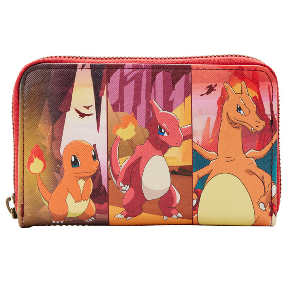 Loungefly Pokemon Charmander Evolutions Zip Around Wallet