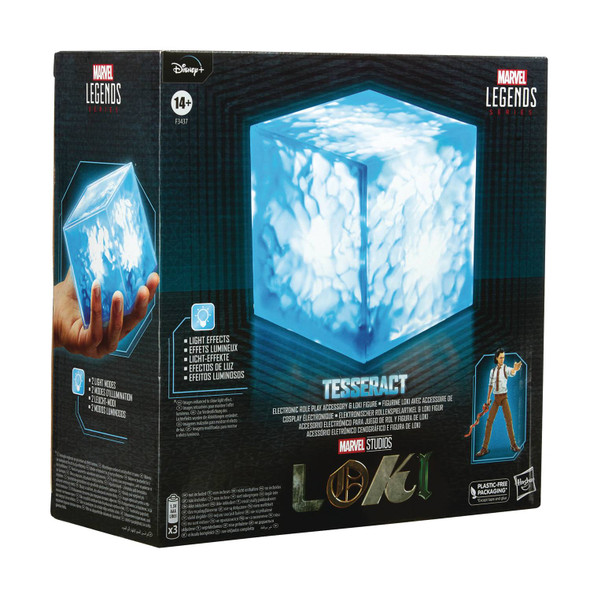 Avengers Marvel Legends Series Loki with Tesseract Electronic Role Play Accessory with Light FX