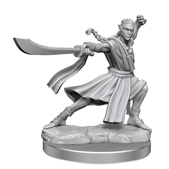 Dungeons & Dragons Frameworks: Elf Monk Male - Unpainted