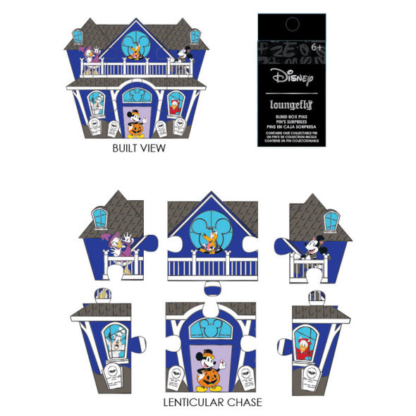 Loungefly Disney Mickey & Friends Haunted House Blind Box Pins [ONE RANDOM]