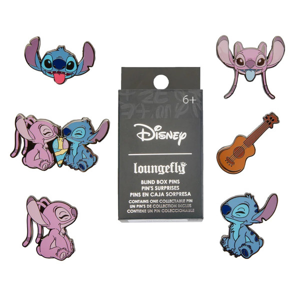 Loungefly Disney Stitch And Angel Blind Box Pins [ONE RANDOM PIN]