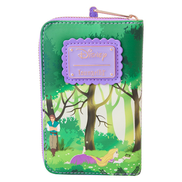 Loungefly Disney Tangled Rapunzel Swinging From Tower Zip Around Wallet
