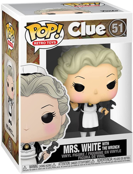 Pop! Retro Toys: Clue - Mrs. White with Wrench #51