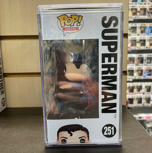 Pop! Heroes Superman - Flying Superman (80th Anniversary) #251 [SIGNED & SKETCHED]