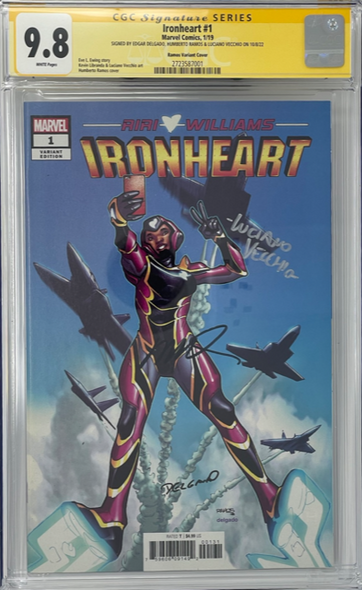 Ironheart 1 Signature Series 1 Ramos Variant Triple Signed