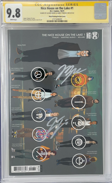 Nice House on the Lake 1 Signature Series CGC 9.8 3rd Print Variant Double Signed