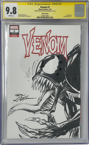 Venom 1 Signature Series CGC 9.8 Neal Adams Sketch