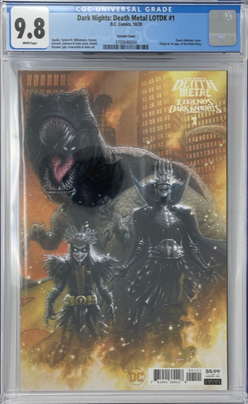 Dark Nights Death Metal LOTDK 1 CGC 9.8 1st Robin King 1/25