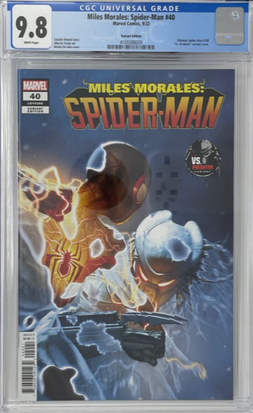 Miles Morales Spider-Man 40 CGC 9.8 Predator Variant