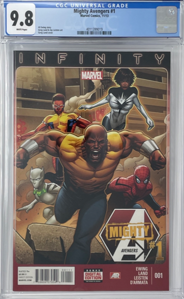 Mighty Avengers 1 CGC 9.8 Monica Rambeau Becomes Spectrum