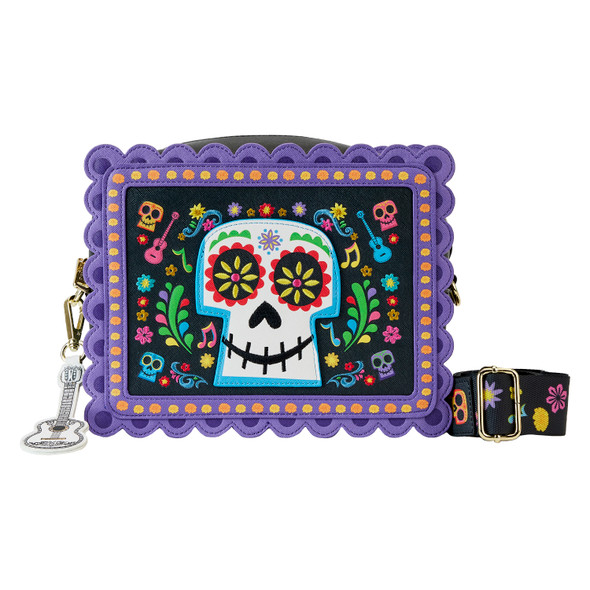 Loungefly Disney Pixar Coco Miguel Floral Skull Crossbody