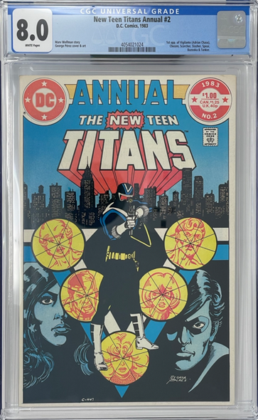 New Teen Titans Annual 2 CGC 8.0 1st Vigilante