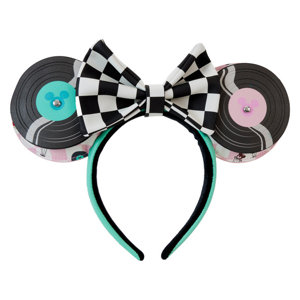 Loungefly Disney Mickey And Minnie Date Night Diner Records Headband